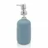 Accessori bagno da appoggio in set 3 pezzi in ceramica colore turchese cobalto Cup