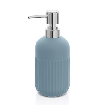 Dispenser sapone da appoggio turchese cobalto in ceramica Cup