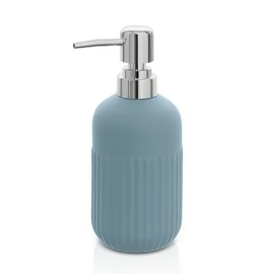 Dispenser sapone da appoggio turchese cobalto in ceramica Cup