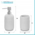Set completo accessori bagno bianco in ceramica Cup