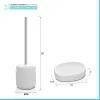 Set completo accessori bagno bianco in ceramica Cup