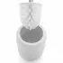 Scopino bagno da appoggio bianco in ceramica Cup