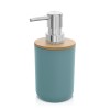 Dispenser sapone da appoggio acquamarina in abs e bambù Surf