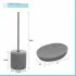 Set completo accessori bagno grigio in ceramica Cristal