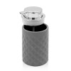 Set accessori bagno grigio da appoggio dispenser e portaspazzolini in ceramica Cristal