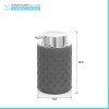 Dispenser sapone grigio da appoggio in ceramica Cristal
