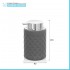 Dispenser sapone grigio da appoggio in ceramica Cristal