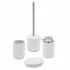 Set completo accessori bagno bianco in ceramica Cristal