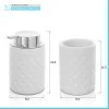 Set completo accessori bagno bianco in ceramica Cristal