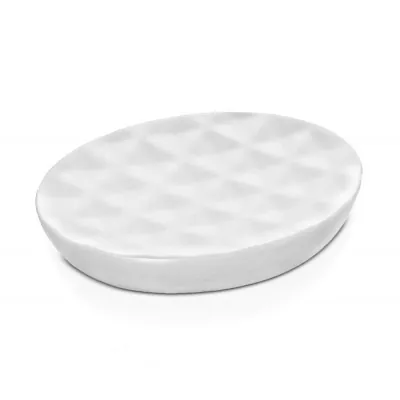 Porta saponetta da appoggio colore bianco in ceramica Cristal