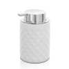 Dispenser sapone bianco da appoggio in ceramica Cristal
