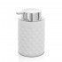 Dispenser sapone bianco da appoggio in ceramica Cristal