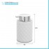 Dispenser sapone bianco da appoggio in ceramica Cristal