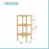 Scaffale per bagno in legno bamboo 3 ripiani Tahiti