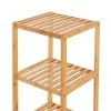 Scaffale per bagno in legno bamboo 3 ripiani Tahiti