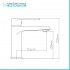 Rubinetti bagno in set per lavabo e bidet cromati Recta