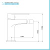 Rubinetti bagno in set per lavabo e bidet cromati Recta