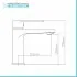 Miscelatore lavabo cromato serie Recta