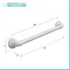 Maniglione di sicurezza per disabili 60 cm portata max 120 kg