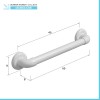 Maniglione di sicurezza per disabili 45 cm portata max 120 kg