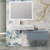 Lavabo sospeso in resina 120 cm bianco lucido  Flute