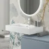 Lavabo sospeso in resina 100 cm bianco lucido  Lodi