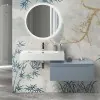 Lavabo sospeso in resina 100 cm bianco lucido  Lodi
