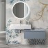 Lavabo sospeso in resina 100 cm bianco lucido  Lodi
