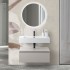 Lavabo sospeso in resina 80 cm bianco lucido  Lodi