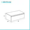Cassettone sospeso bagno 80 cm grigio perla opaco  Iside