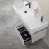 Cassettone sospeso bagno 60 cm grigio perla opaco  Iside