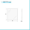 Mobile sospeso 80 cm grigio perla con lavabo incasso e specchio Iside