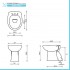 Sanitari tradizionali scarico a terra per bagno completo e lavabo con colonna Clara