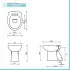 Sanitari tradizionali scarico a terra per bagno completo e lavabo con colonna Clara