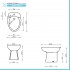 Sanitari tradizionali scarico a terra per bagno completo e lavabo con colonna Clara