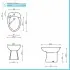 Sanitari tradizionali scarico a terra per bagno completo e lavabo con colonna Clara