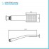 Miscelatori bagno in set lavabo bidet e vasca con duplex cromati Recta