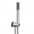 Kit doccia incasso cromato completo di soffione 25 cm inox e kit doccetta Recta