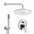 Set doccia Prima braccio 40 cm + soffione Abs 22 cm + kit doccia + miscelatore