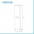 Colonna bagno a terra 150 H bianco con due ante  Martha