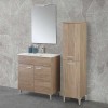 Colonna bagno a terra 150 H rovere tropea con due ante  Martha