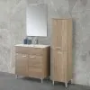 Colonna bagno a terra 150 H rovere tropea con due ante  Martha