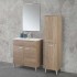 Colonna bagno a terra 150 H rovere tropea con due ante  Martha