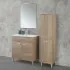 Colonna bagno a terra 150 H rovere tropea con due ante  Martha