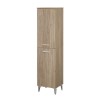 Colonna bagno a terra 150 H rovere tropea con due ante  Martha