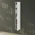Pensile bagno sospeso150 H bianco con maniglia cromata  Martha