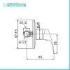 Set rubinetti lavabo bidet e incasso doccia serie Italia