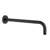 Set doccia nero opaco completo di soffione tondo 20 cm, kit doccetta e miscelatore