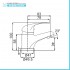 Miscelatore lavabo in ottone cromato con piletta di scarico  Fast