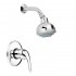 Set doccia a incasso cromo con braccio e soffione multi-getto in acciaio  Fast